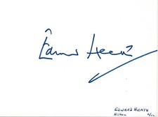 Edward Heath signed