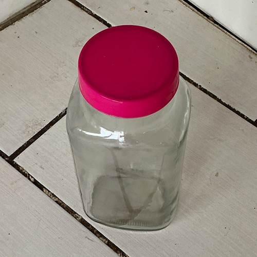 Vintage glass sweet jar with - vintage,