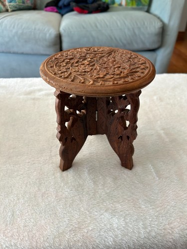 Vintage teak wood folding flat
