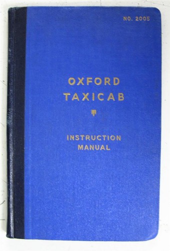 Morris oxford taxicab - oxford,