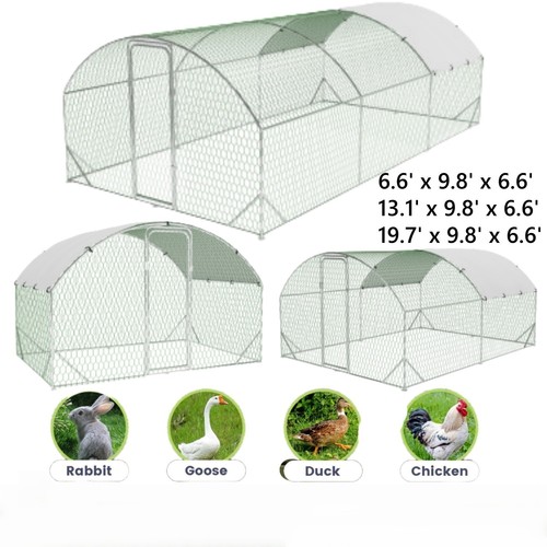 Walk chicken run galvanized - walk,
