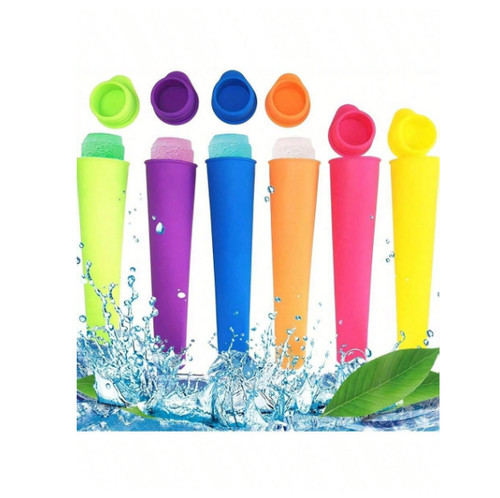 6pcs silicone pop ice lolly - 6pcs,
