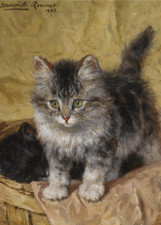 Henriette Ronner-Knip Cat 7x5