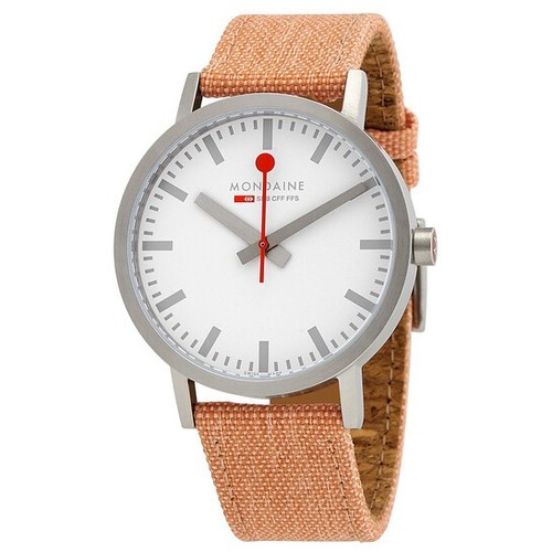 Mondaine swiss white - white, dial