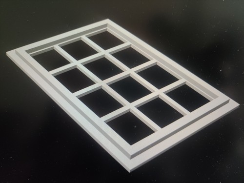 Window frame dolls house - dolls,