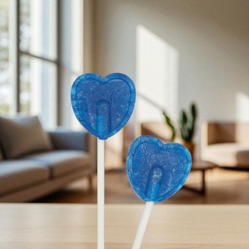Bulk heart lollipops fruit - lollipops,