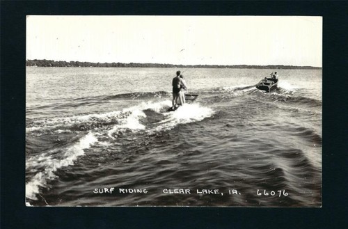 Clear lake iowa 1940 rppc - ia,