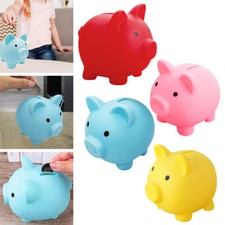 Cute Piggy Bank Saving Coins