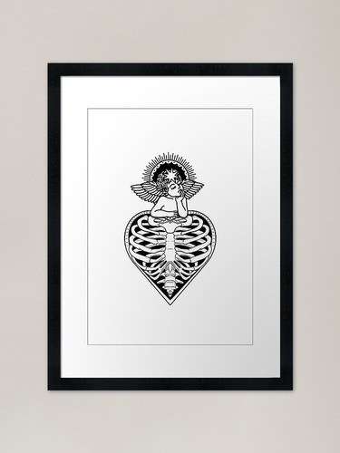 Cherub ribcage heart - cherub,