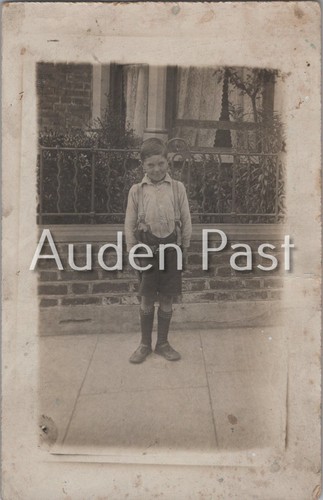 Vintage rppc young boy - rppc,