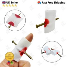 Fake nail through finger magic - through,