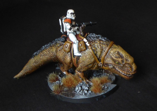Painted dewback rider - rider, star