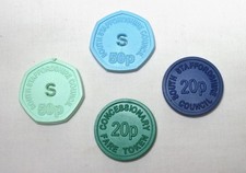 TRANSPORT TOKENS South Staffordshire Bus Concessionary fare 20p & 50p