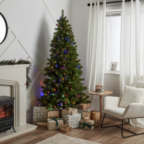 Christmas tree 6ft pre lit - christmas,