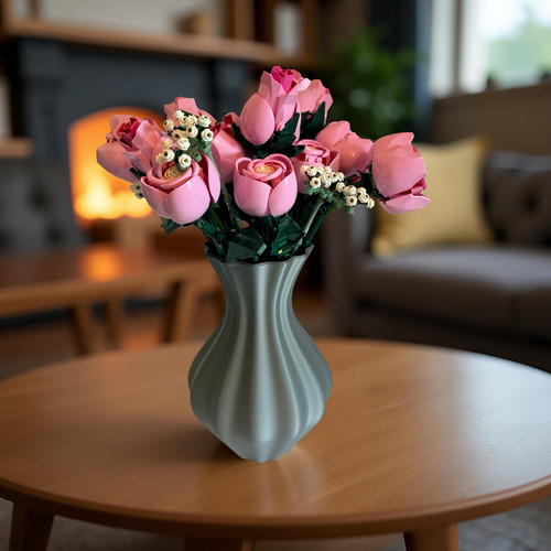 Vase for lego - vase, roses