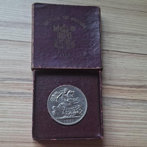 1951 george crown coin - george,