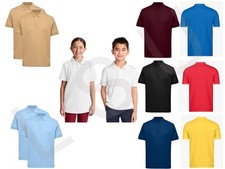 2 Pack Polo Shirts Boys Girls