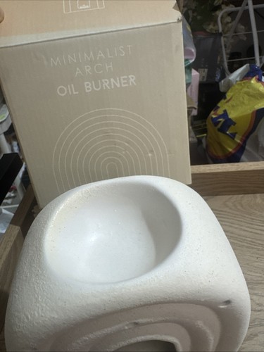 Cream speckle arch oil burner - speckle,