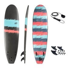 Osprey Jagged Stripe 9ft 3in Foamie, XPE Deck Foam Surfboard, includes leash