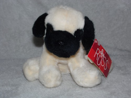 Russ poncho pug soft toy - pug,