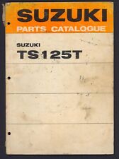 Suzuki TS125T (1972) Factory Issue Parts List Catalog Book Manual TS 125 T FK39