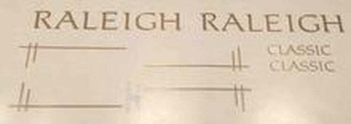 Raleigh classic decal set - raleigh,