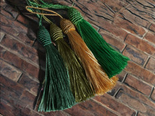 Decorative key tassels, key tassels, vintage style tassels, antique style tassel