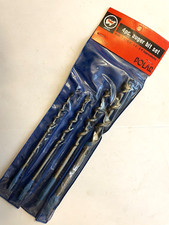 4 piece Auger Drill Bits - 1/4", 3/8", 1/2", 3/4" Polar - New Old Stock