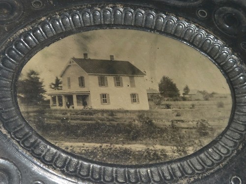 Rare 1860s outdoor tintype - tintype, of