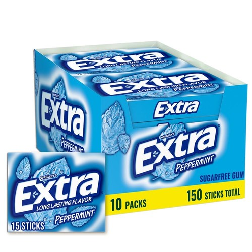 Extra peppermint chewing gum - peppermint,