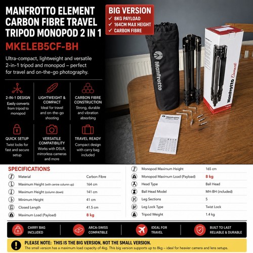 Manfrotto element big - manfrotto,