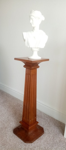 Antique walnut display - ,