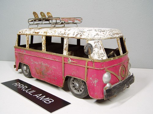 Rusted bus volkswagen type - bus,