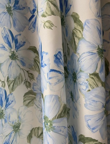 Blue floral polycotton - 3m,