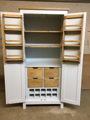 New painted kitchen larder - painted,