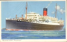 Cunard Liner RMS Franconia Printed postcard 1923-56 unposted