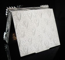 Unidentified Heavy Sterling Silver Cigarette Box, All Silver 319g