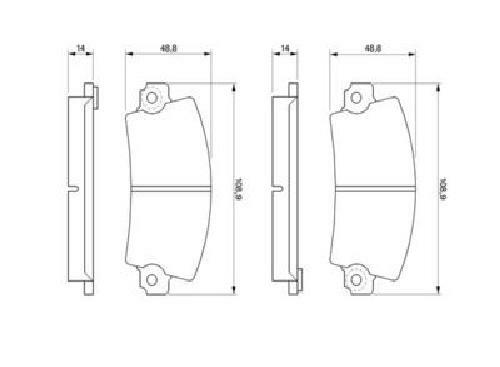 Bosch brake pad set - bosch,