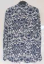  F&F Ladies  Blue & Ivory Size