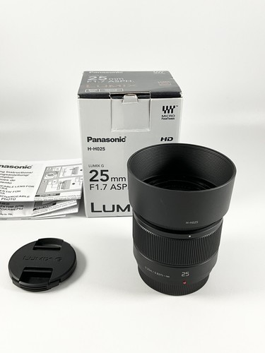 Panasonic lumix 25mm 7 - 25mm, f/1.7