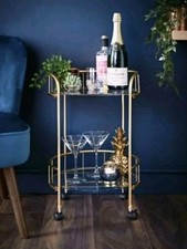 NEW Gold Drinks Trolley With