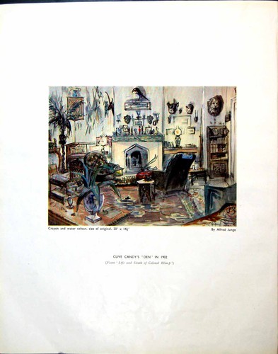 Antique old print clive - old,