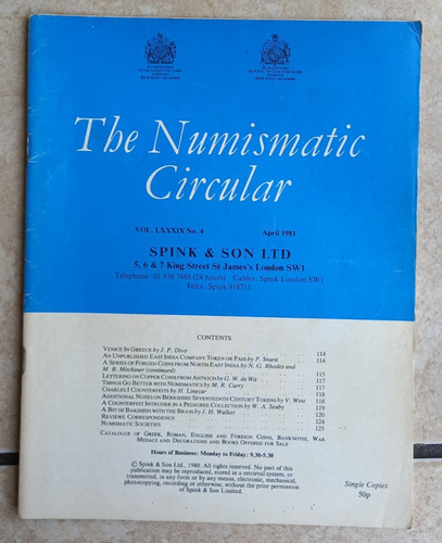 Spink numismatic circular - numismatic,