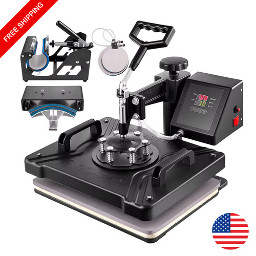 Heat press machine - 8-in-1,