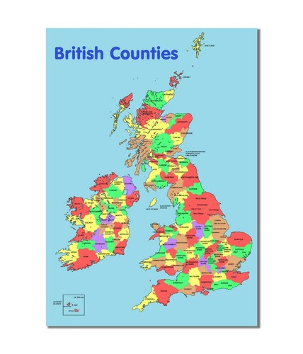 British counties map travel - map,