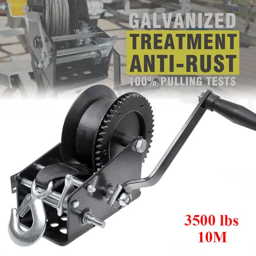 Manual hand winch 3500lbs boat - hand,