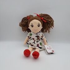 Hamleys rag doll teddy Regent Street London print soft toy Charlotte London 12in