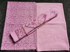 New*3,piece tavera lown fabric (unstitched)shalwar kameez suit top/bottom/scarf 