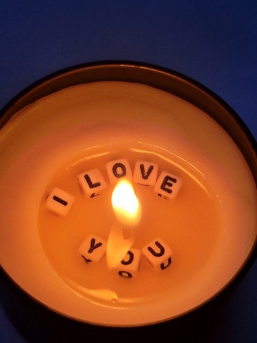 Secret message candle - message,