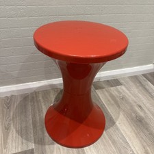 Vintage Retro Red stamped Tam Tam plastic stool Retro Habitat Space Age Atomic